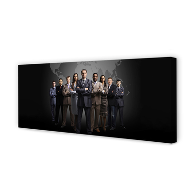 Quadro em tela Mapa de Pessoas