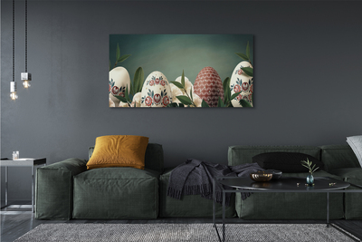 Pintura em tela Flores de folhas de ovo