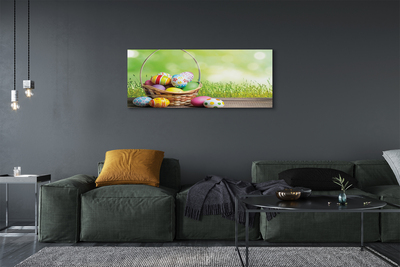 Pintura em tela Cesta de ovos do prado