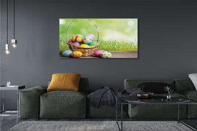 Pintura em tela Cesta de ovos do prado