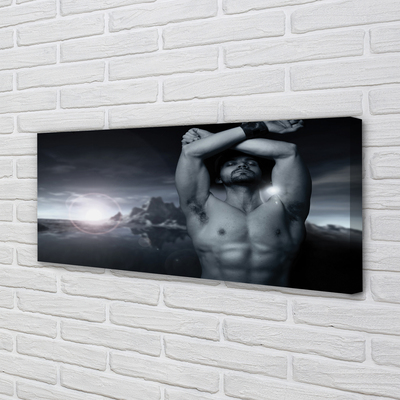 Pintura em tela Homem da Montanha