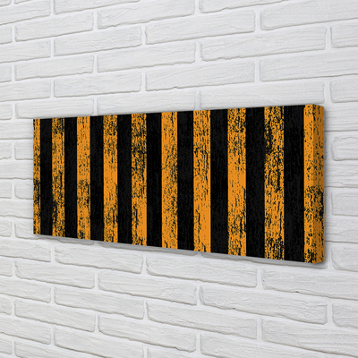 Quadro em tela Listras amarelas irregulares