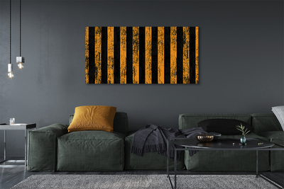 Quadro em tela Listras amarelas irregulares