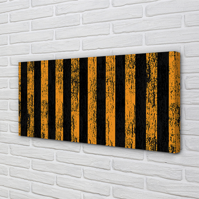 Quadro em tela Listras amarelas irregulares