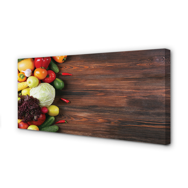 Quadro em tela Milho, pimentões, repolho
