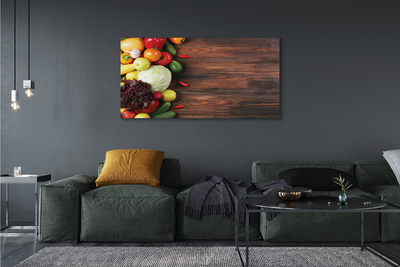 Quadro em tela Milho, pimentões, repolho