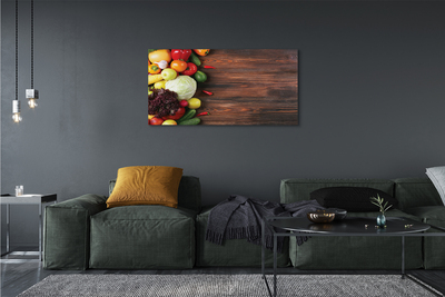 Quadro em tela Milho, pimentões, repolho