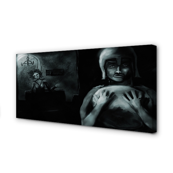 Quadro em tela Personagens sombrios