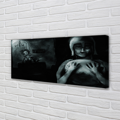 Quadro em tela Personagens sombrios