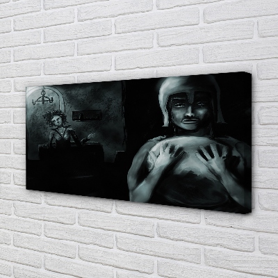 Quadro em tela Personagens sombrios