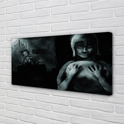 Quadro em tela Personagens sombrios