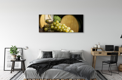 Pintura em tela Um copo de uva em barril
