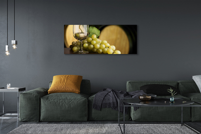Pintura em tela Um copo de uva em barril