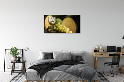 Pintura em tela Um copo de uva em barril