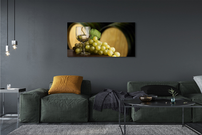 Pintura em tela Um copo de uva em barril