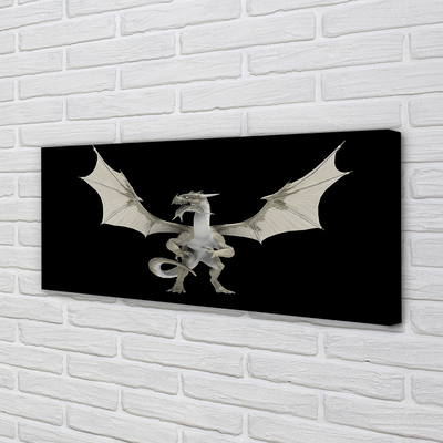 Pintura em tela Dragão branco