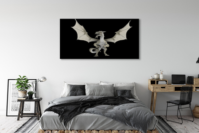 Pintura em tela Dragão branco