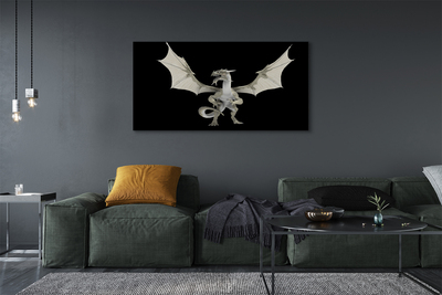 Pintura em tela Dragão branco