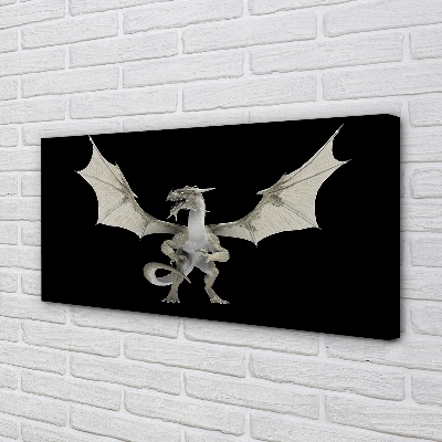 Pintura em tela Dragão branco