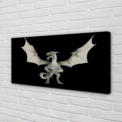 Pintura em tela Dragão branco