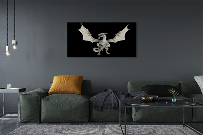 Pintura em tela Dragão branco