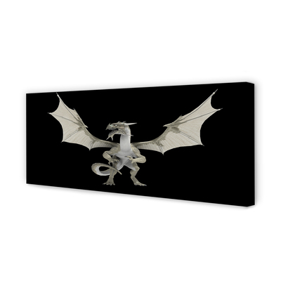 Pintura em tela Dragão branco