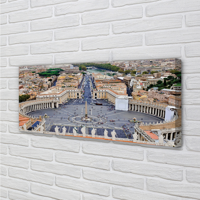 Pintura em tela Panorama da praça do Vaticano em Roma