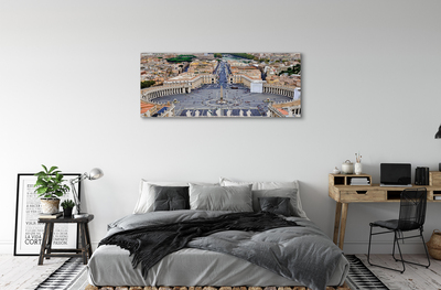 Pintura em tela Panorama da praça do Vaticano em Roma