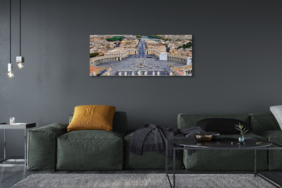 Pintura em tela Panorama da praça do Vaticano em Roma