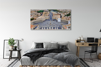 Pintura em tela Panorama da praça do Vaticano em Roma