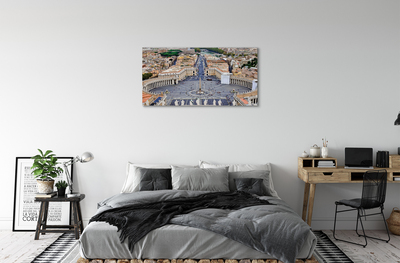 Pintura em tela Panorama da praça do Vaticano em Roma