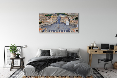 Pintura em tela Panorama da praça do Vaticano em Roma