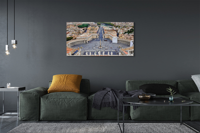 Pintura em tela Panorama da praça do Vaticano em Roma