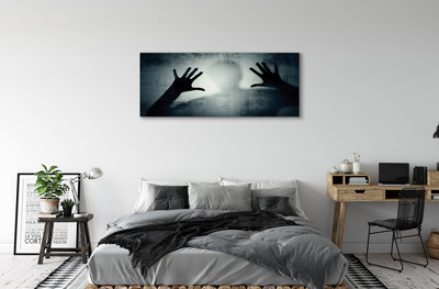 Pintura em tela Sombra da mão e da cabeça da figura