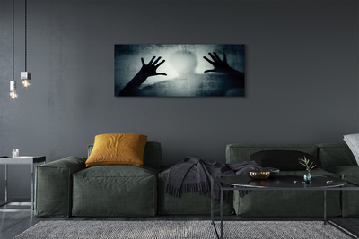 Pintura em tela Sombra da mão e da cabeça da figura