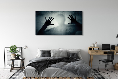 Pintura em tela Sombra da mão e da cabeça da figura