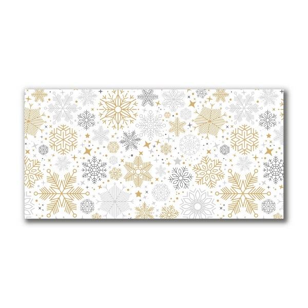 Quadro de parede em tela Flocos de neve Natal Inverno