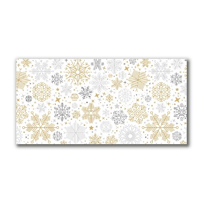 Quadro de parede em tela Flocos de neve Natal Inverno