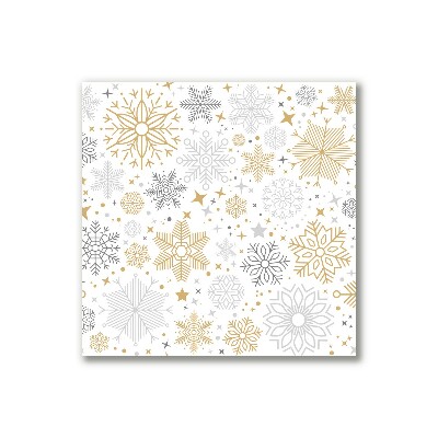 Quadro de parede em tela Flocos de neve Natal Inverno