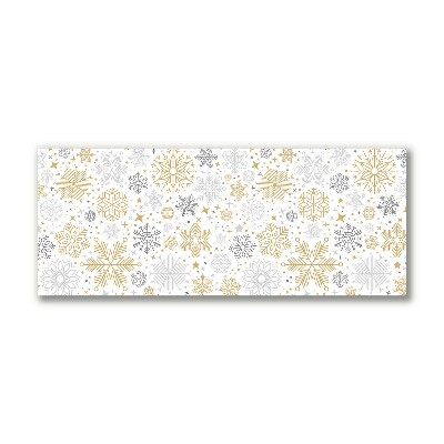 Quadro de parede em tela Flocos de neve Natal Inverno