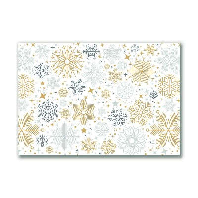 Quadro de parede em tela Flocos de neve Natal Inverno