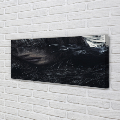 Quadro em tela Uma figura escura