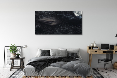 Quadro em tela Uma figura escura