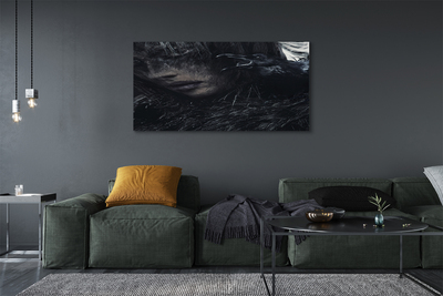 Quadro em tela Uma figura escura