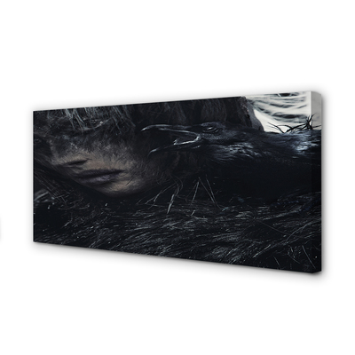 Quadro em tela Uma figura escura