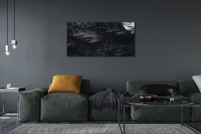 Quadro em tela Uma figura escura