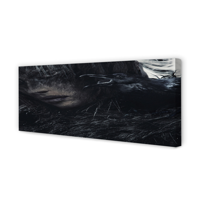 Quadro em tela Uma figura escura