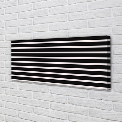 Pintura em tela Listras pretas regulares