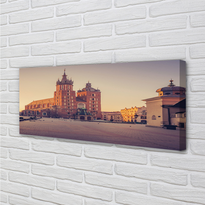 Quadro em tela Nascer do sol na Igreja de Cracóvia