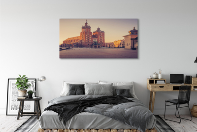 Quadro em tela Nascer do sol na Igreja de Cracóvia